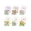 240 pegatinas de flores transparentes DIY decorativas
