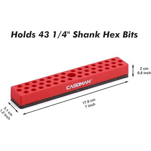 CASOMAN 14 Hex Bit Organizer with Magnetic Base