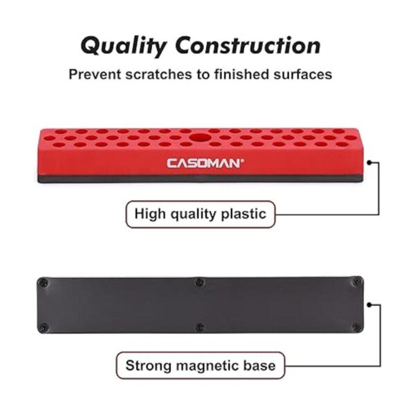CASOMAN 14 Hex Bit Organizer with Magnetic Base