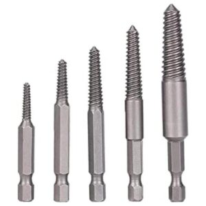 FOITECHY Juego de 5 extractores de tornillos rotos kit de
