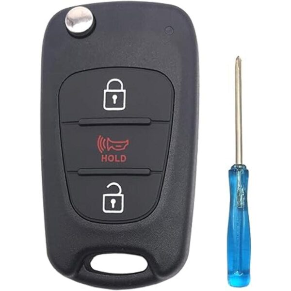 Funda plegable de repuesto para llave de coche de Kia Soul_2