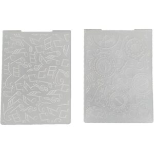 AZSG Carpetas de plástico con grabado en relieve para