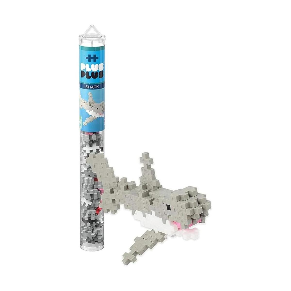 PLUS PLUS Mini Maker Tube Tiburón 70 piezas