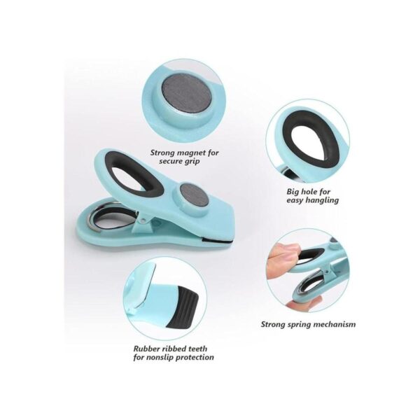 Clips para bolsas con imán paquete de 12 clips magnéticos