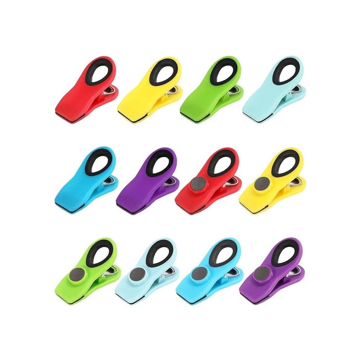 Clips para bolsas con imán paquete de 12 clips magnéticos