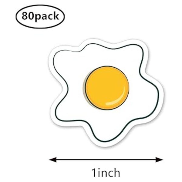 Pegatinas de huevo frito de 1 pulgada para álbumes de_2