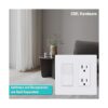 CML Placa de pared decorativa sin tornillos 2 cubiertas