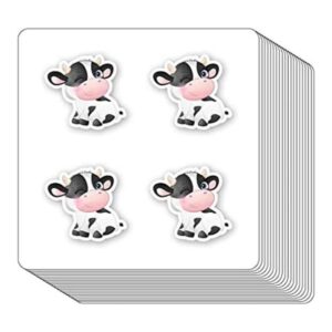 Lindas calcomanías de vaca de 1.0 in para álbumes de_1