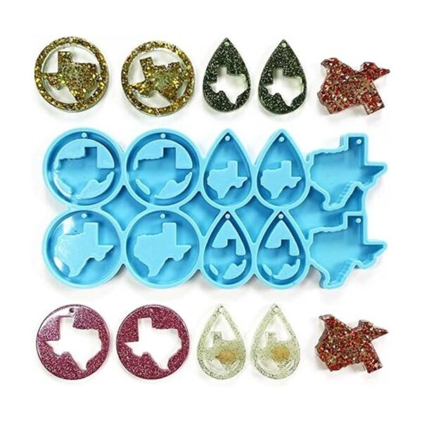 Szecl Moldes de 10 cavidades de Texas para resina epoxi_2