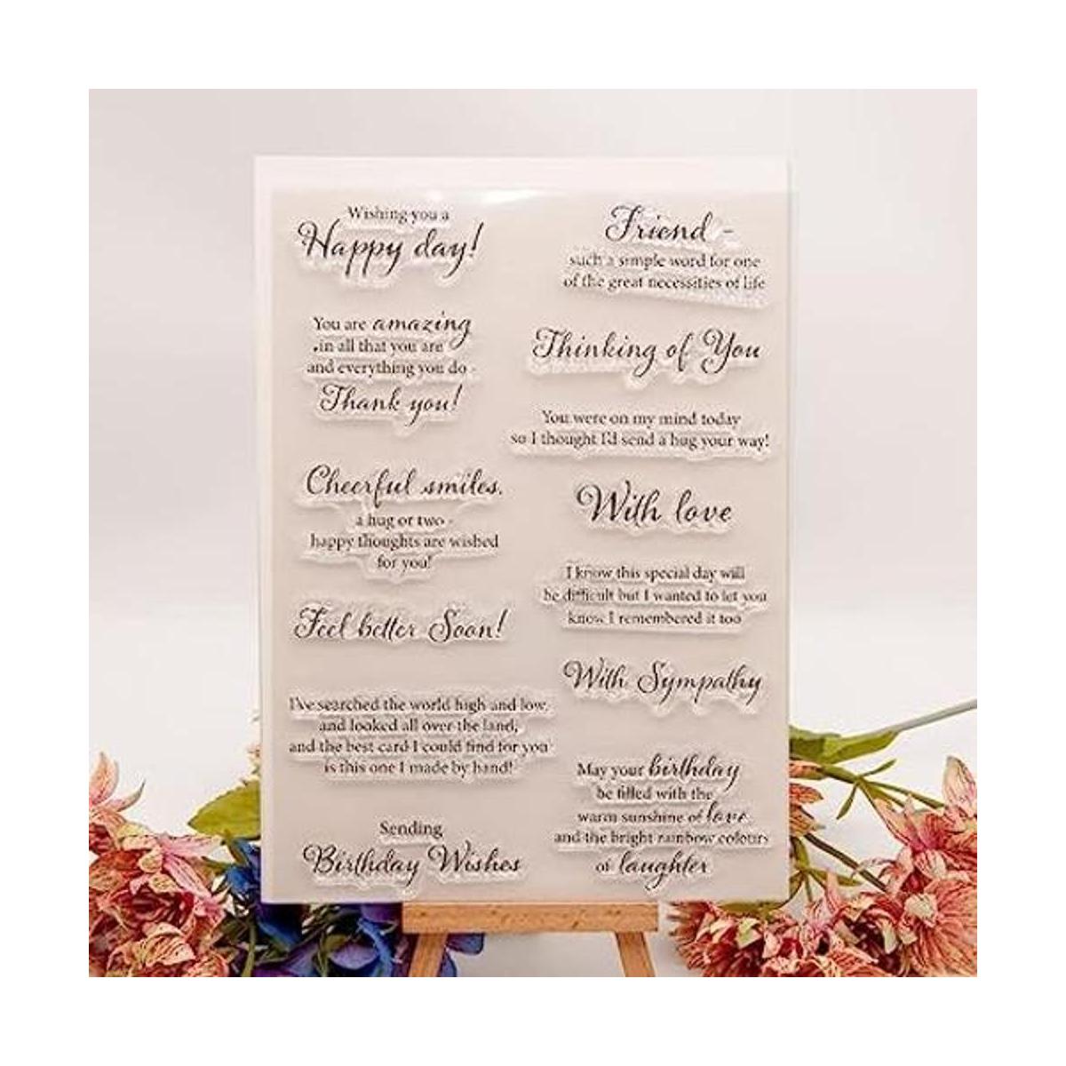 Linda Craft 1 pieza Wishing You a Happy Day Friend
