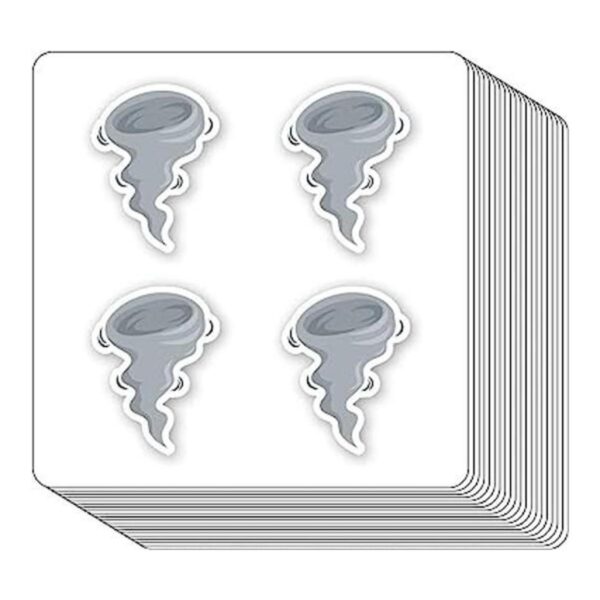 Tornado Pegatinas de 1 pulgada para álbumes de recortes_1