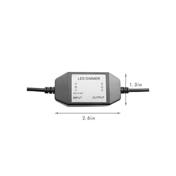 RuiLing Interruptor de atenuación de tira LED negro DC 12_3