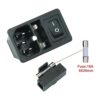 2pcs FILSHU gran entrada de corriente macho enchufe con