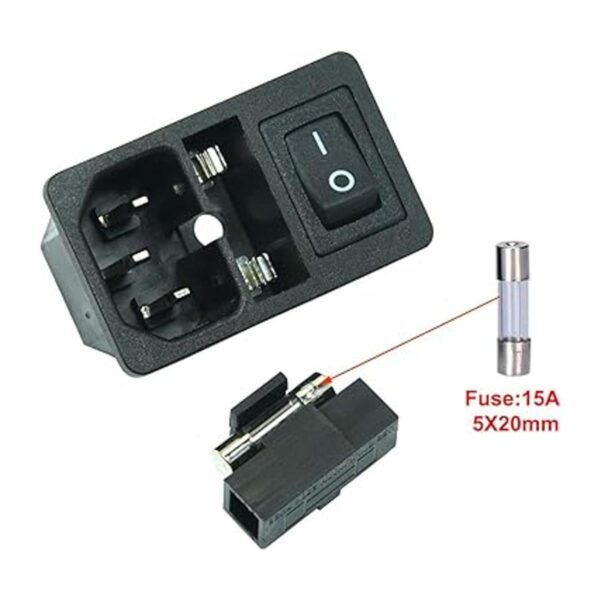 2pcs FILSHU gran entrada de corriente macho enchufe con