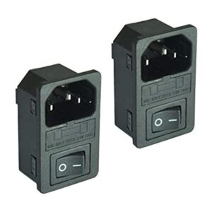 2pcs FILSHU gran entrada de corriente macho enchufe con