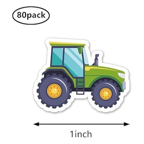 Pegatinas de tractor de granja de 1 pulgada para álbumes_2