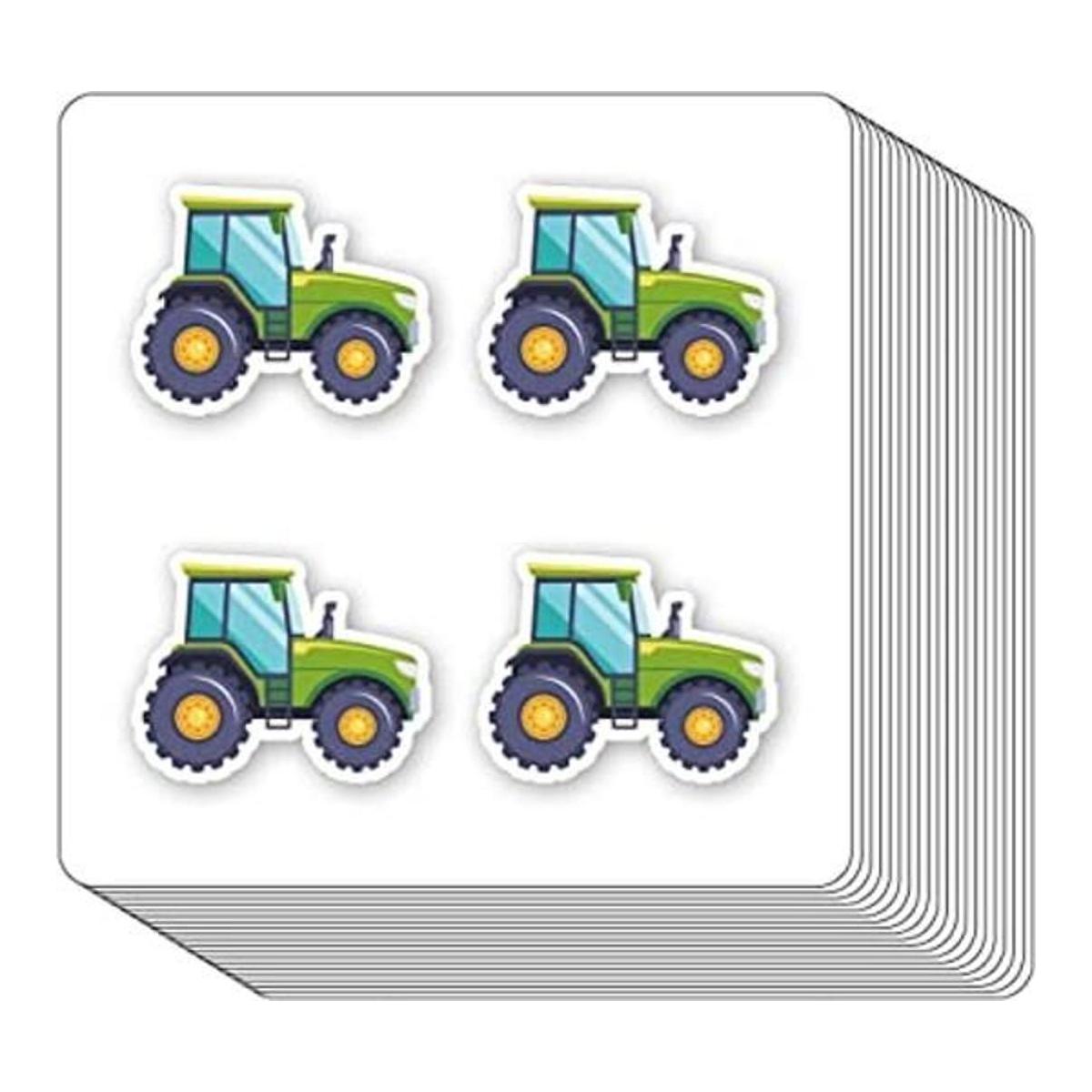 Pegatinas de tractor de granja de 1 pulgada para álbumes