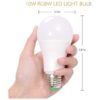 SUNNEST Bombilla LED que cambia de color 900 lm regulable