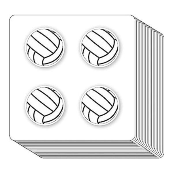 Pegatinas deportivas de voleibol de 1 pulgada para álbumes_1