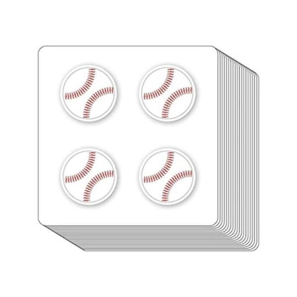Pegatinas deportivas de pelota de béisbol de 1 pulgada_1