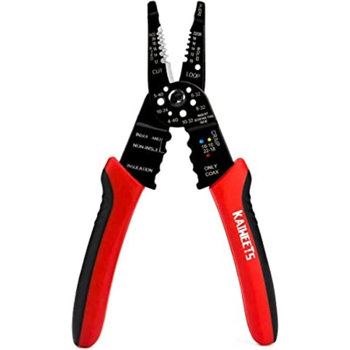 KAIWEETS Pelacables de 1022 AWG pelacables herramienta