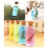 Mini botellas de vidrio con tapones de corcho frascos