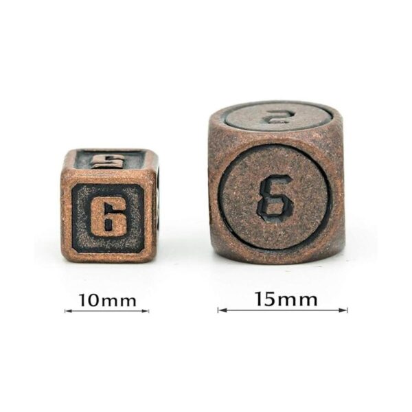 UDIXI Juego de mini dados DND de metal de 0.394 in 7_2