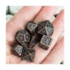 UDIXI Juego de mini dados DND de metal de 0.394 in 7_3