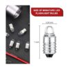 10 bombillas LED E10 de 3 voltios bombillas de linterna