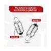 10 bombillas LED E10 de 3 voltios bombillas de linterna