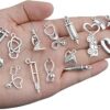 Encantos y colgantes de temática médica 75 piezas de
