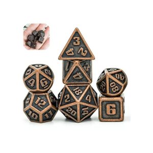 UDIXI Juego de mini dados DND de metal de 0.394 in 7_1