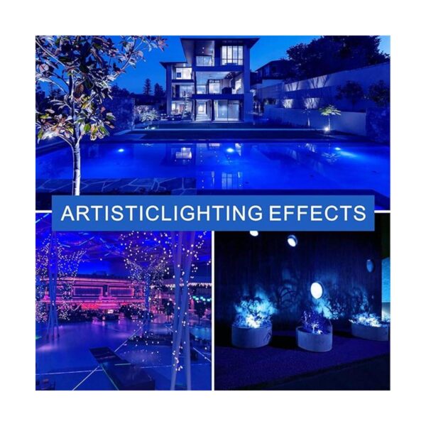 GONHOM Paquete de 2 bombillas LED azules A19 equivalente_6
