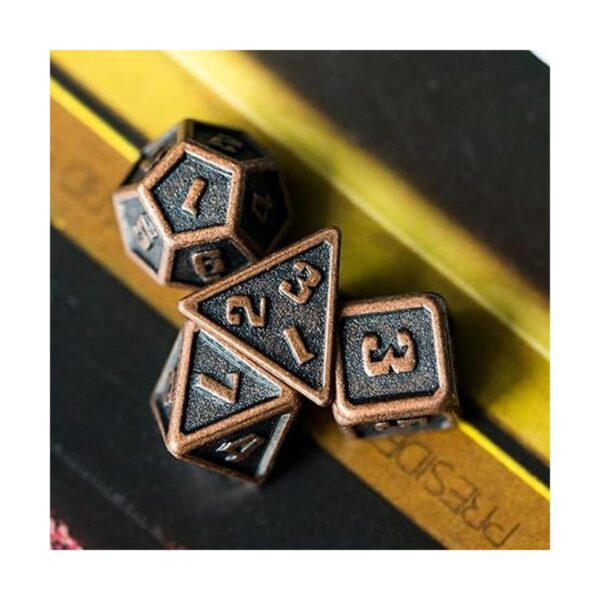 UDIXI Juego de mini dados DND de metal de 0.394 in 7_6
