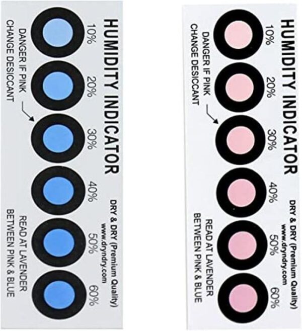 Seco y seco Premium tarjetas indicadoras de humedad_1