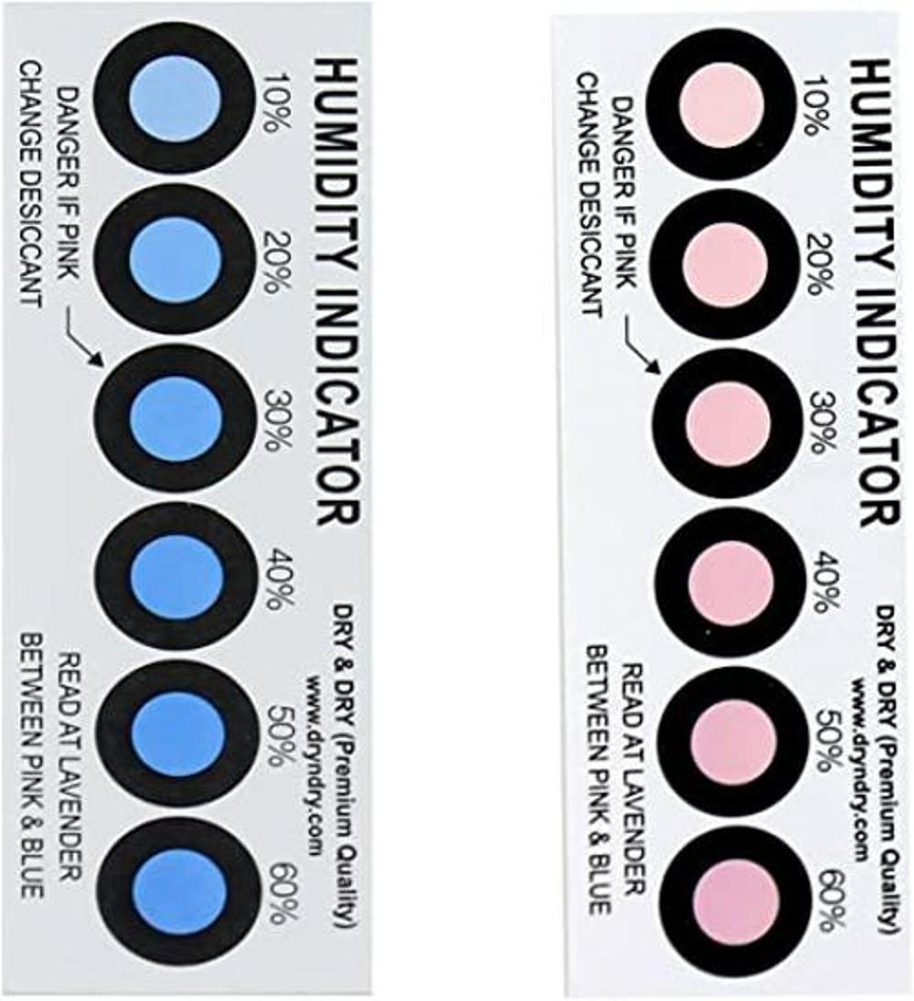 Seco y seco Premium tarjetas indicadoras de humedad