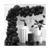 NISOCY Kit de arco de globos de látex negro 102_1