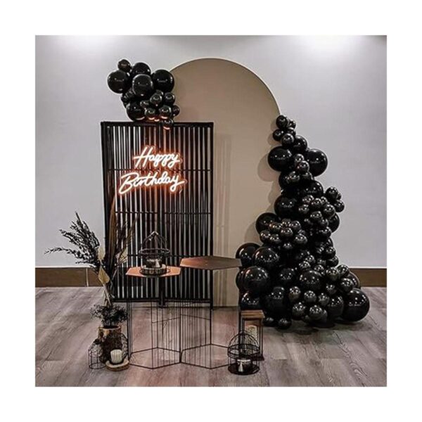 NISOCY Kit de arco de globos de látex negro 102_6