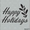 Plantilla Stencil1 Happy Holidays Plantilla reutilizable_1