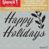 Plantilla Stencil1 Happy Holidays Plantilla reutilizable_3