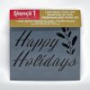 Plantilla Stencil1 Happy Holidays Plantilla reutilizable_5