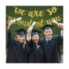 Banner dorado brillante con texto en inglés We are So_4