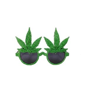 Marijuana Pot Leaf Novelty Gafas de sol_1