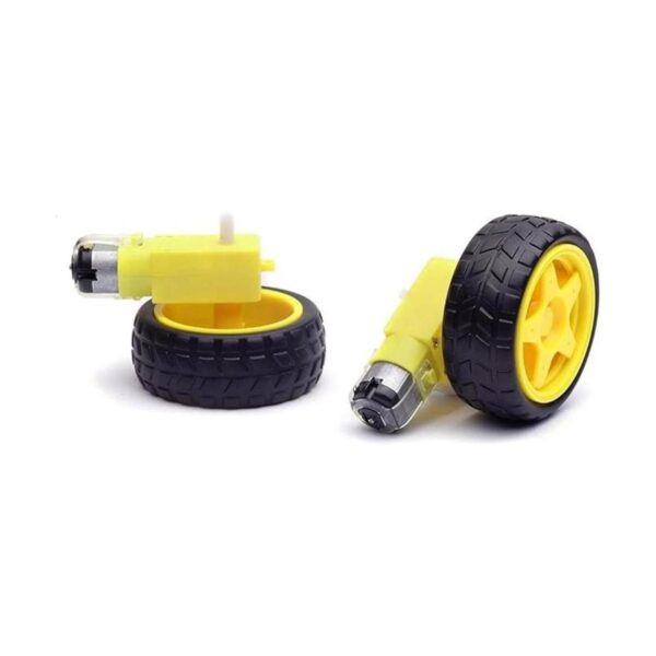 honbay 2 juegos de plástico Tire con Gear Motor doble eje