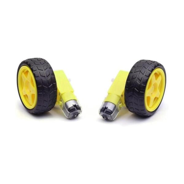 honbay 2 juegos de plástico Tire con Gear Motor doble eje