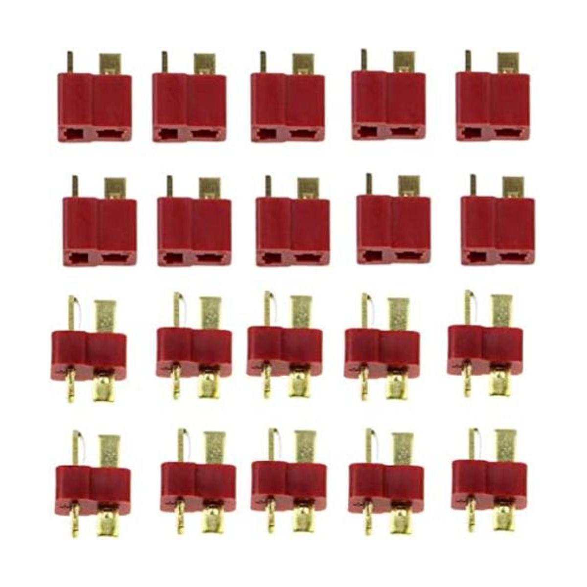 10 pares ShareGoo T Plug Conectores Deans estilo macho
