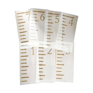 Plantilla de regla de crecimiento de 7 pies tabla de