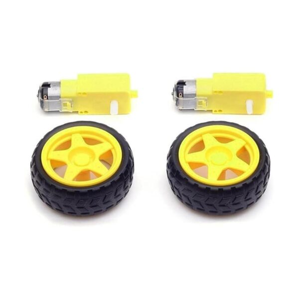 honbay 2 juegos de plástico Tire con Gear Motor doble eje