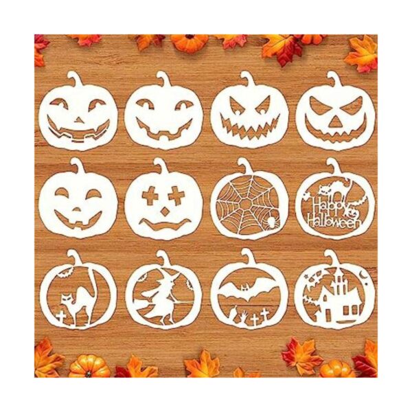 Mocoosy 12 plantillas de Halloween de 8 pulgadas