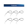 Heyiarbeit Bridas con cremallera de 6 pulgadas 200 bridas_3